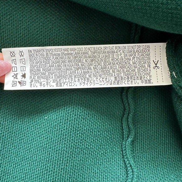 Forever 21 Green Strapless Button Top Womens Size Small - Picture 3 of 8